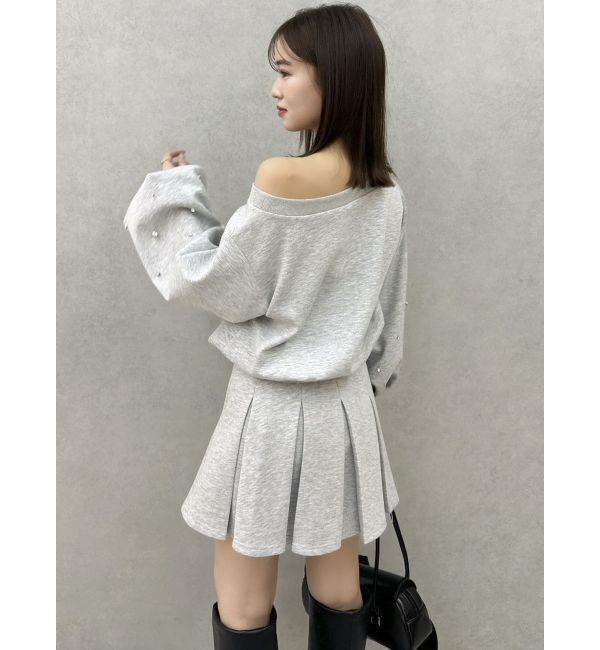 dazzlin「【セットアップ対応】ボックスプリーツカットミニスカート」|スカート|