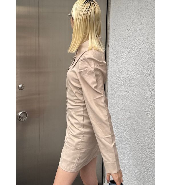 EMODA「ビッグカラーシャツワンピース」|ワンピース|