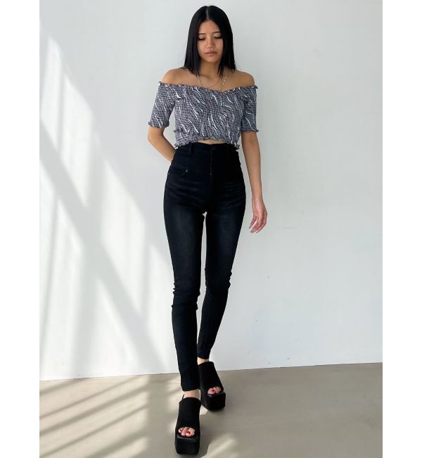 EMODA「【ELDER】FIX ハイウエストデニム」|デニム|