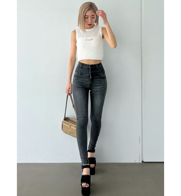 EMODA「【ELDER】FIX ハイウエストデニム」|デニム|