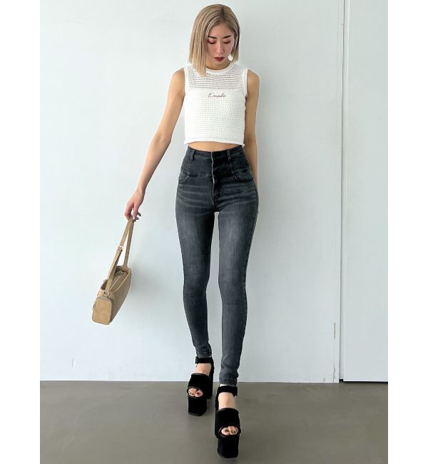 EMODA「【ELDER】FIX ハイウエストデニム」|デニム|