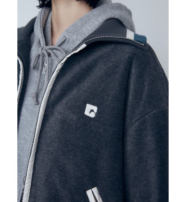 EMODA「リブカラーフリースブルゾン」|ブルゾン・スタジャン|