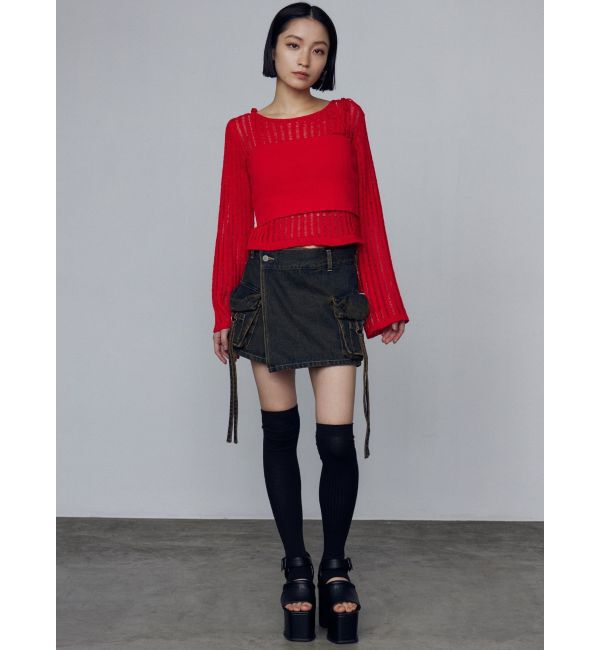 EMODA「オープントゥリブニーハイソックス」|ソックス|