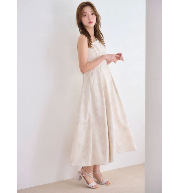 MERCURYDUO「リネンライクバックレースアップキャミワンピース」|ワンピース|