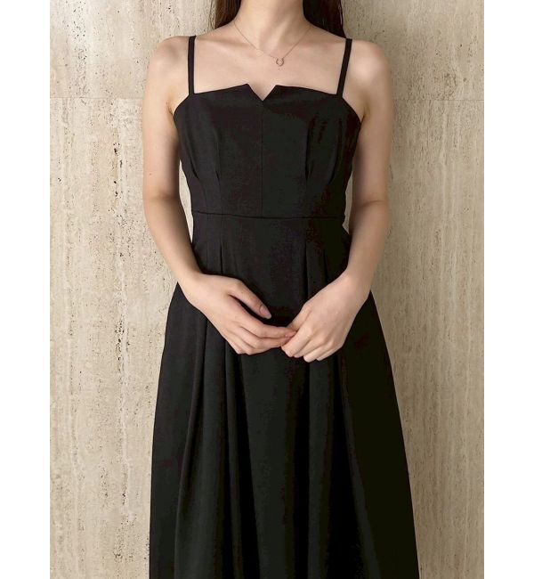 MERCURYDUO「リネンライクバックレースアップキャミワンピース」|ワンピース|