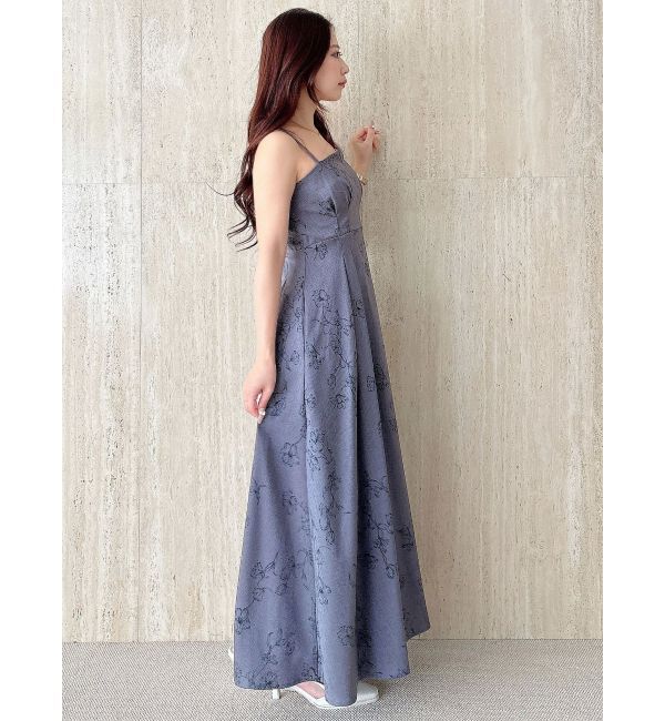 MERCURYDUO「リネンライクバックレースアップキャミワンピース」|ワンピース|