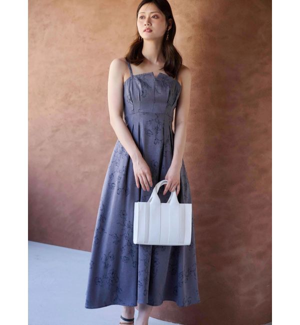 MERCURYDUO「リネンライクバックレースアップキャミワンピース」|ワンピース|