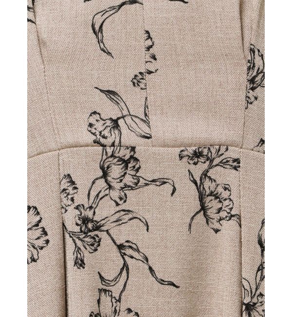 MERCURYDUO「リネンライクバックレースアップキャミワンピース」|ワンピース|