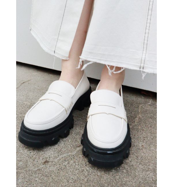 MURUA「チャンキーローファー」|ローファー|ホワイト