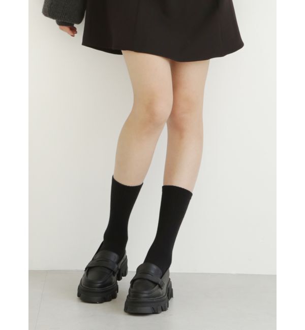 MURUA「チャンキーローファー」|ローファー|ブラック