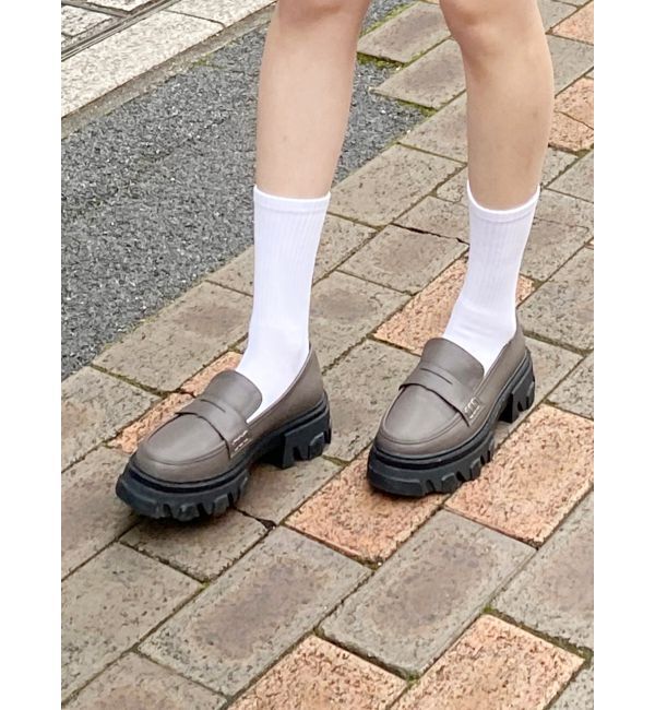 MURUA「チャンキーローファー」|ローファー|モカ