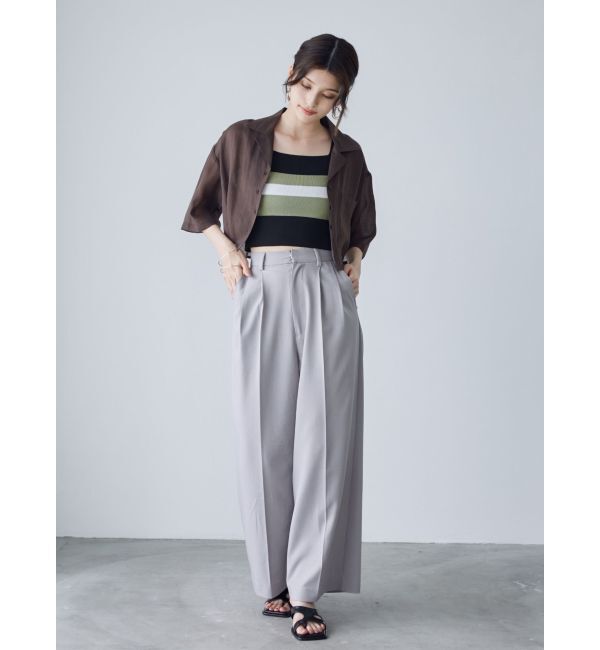 MURUA「オープンカラーシアーシャツ」|シャツ・ブラウス|