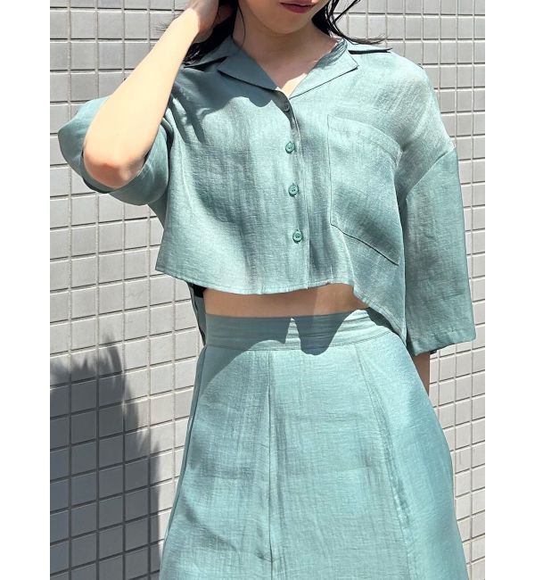 MURUA「オープンカラーシアーシャツ」|シャツ・ブラウス|