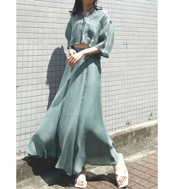 MURUA「オープンカラーシアーシャツ」|シャツ・ブラウス|