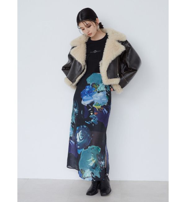 MURUA「ペイントシアースカート【WEB限定】」|スカート|