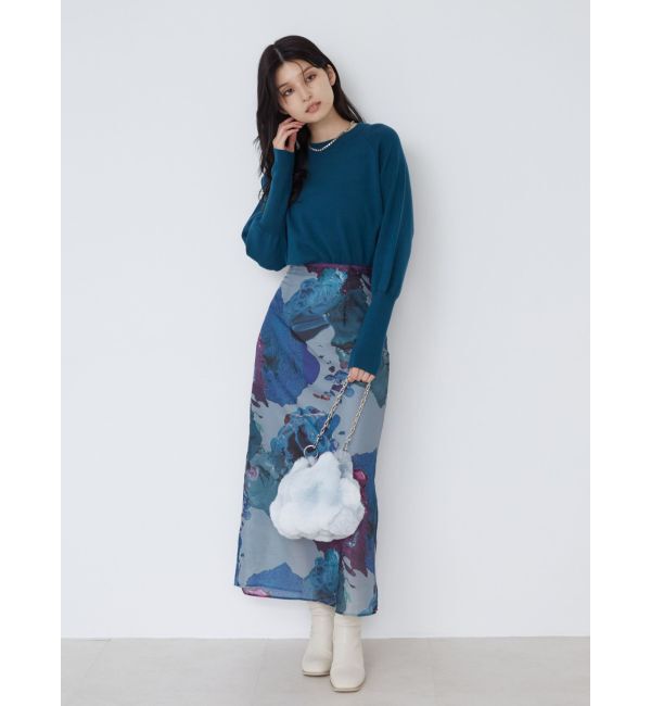 MURUA「ペイントシアースカート【WEB限定】」|スカート|