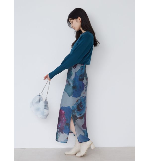 MURUA「ペイントシアースカート【WEB限定】」|スカート|