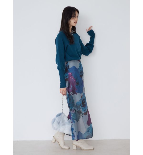 MURUA「ペイントシアースカート【WEB限定】」|スカート|