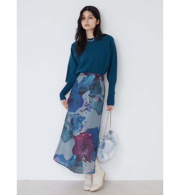 MURUA「ペイントシアースカート【WEB限定】」|スカート|