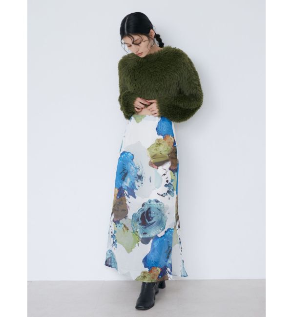 MURUA「ペイントシアースカート【WEB限定】」|スカート|