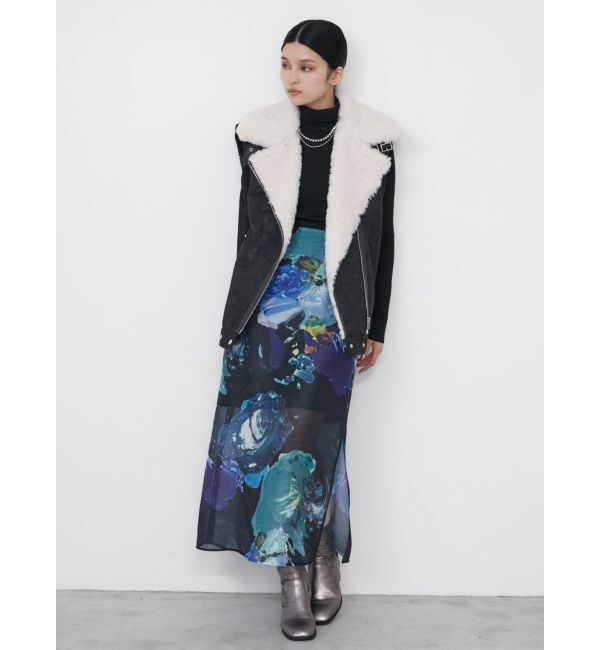 MURUA「ペイントシアースカート【WEB限定】」|スカート|