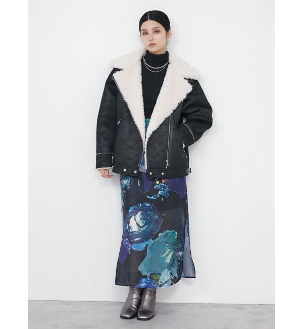 MURUA「ペイントシアースカート【WEB限定】」|スカート|