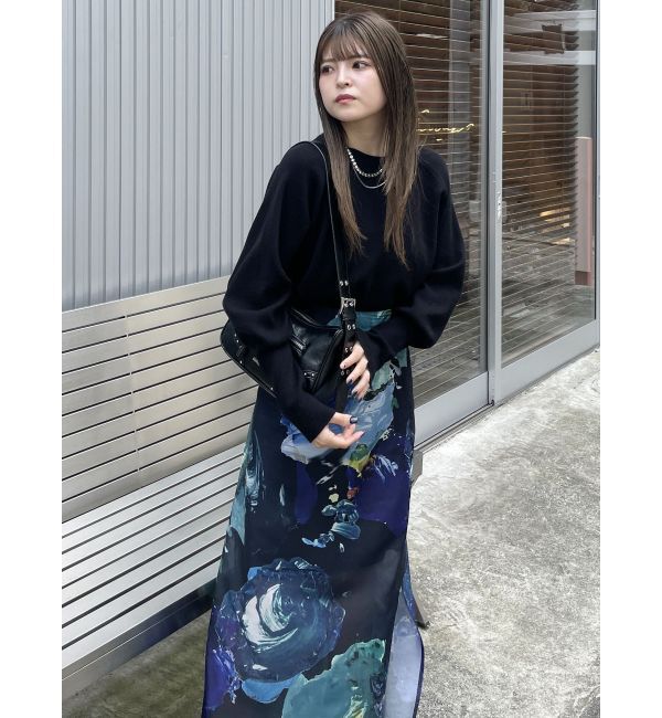 MURUA「ペイントシアースカート【WEB限定】」|スカート|