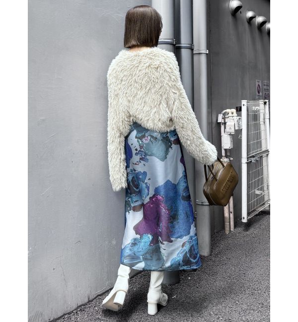 MURUA「ペイントシアースカート【WEB限定】」|スカート|