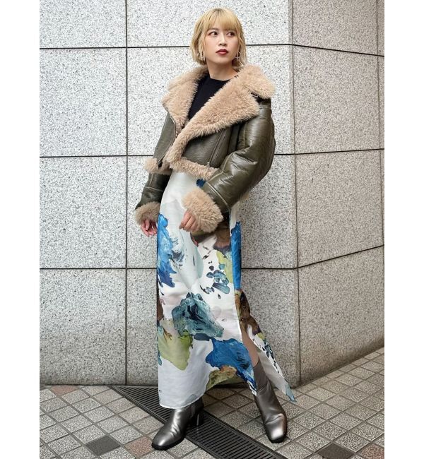 MURUA「ペイントシアースカート【WEB限定】」|スカート|