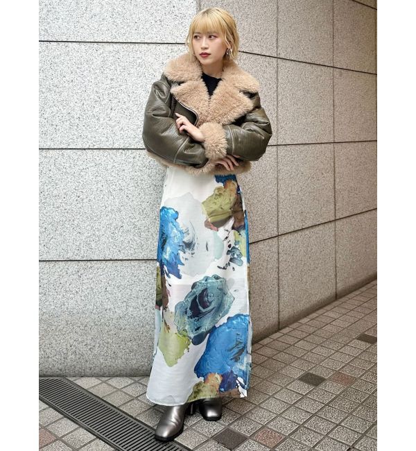 MURUA「ペイントシアースカート【WEB限定】」|スカート|