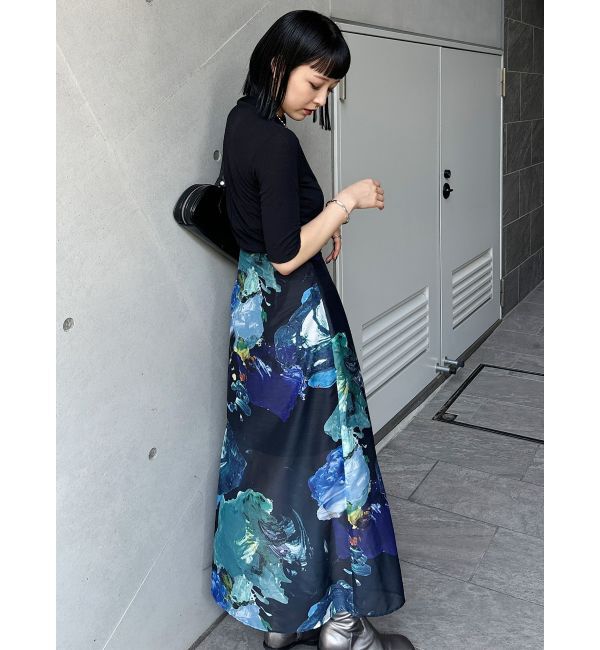 MURUA「ペイントシアースカート【WEB限定】」|スカート|