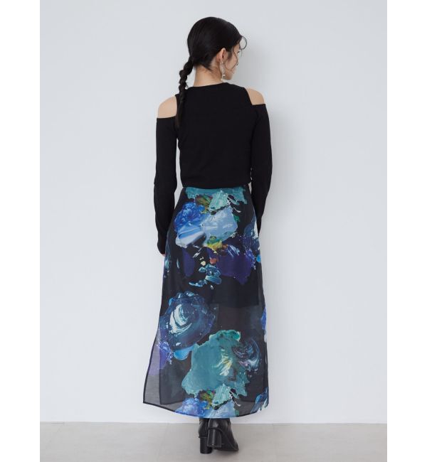 MURUA「ペイントシアースカート【WEB限定】」|スカート|