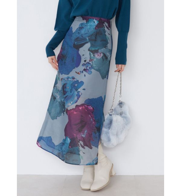 MURUA「ペイントシアースカート【WEB限定】」|スカート|グレー