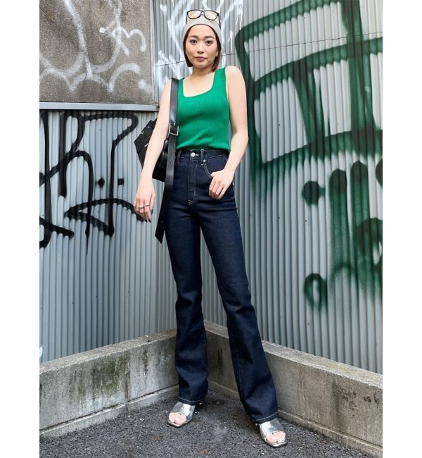 MURUA「ハイウエストヴィンテージフレアデニム」|デニム|