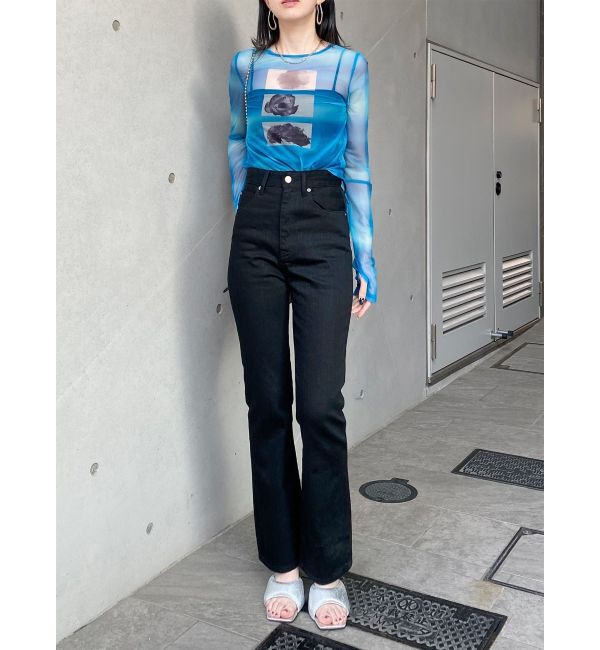 MURUA「ハイウエストヴィンテージフレアデニム」|デニム|