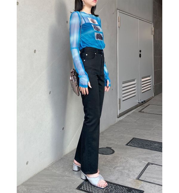 MURUA「ハイウエストヴィンテージフレアデニム」|デニム|