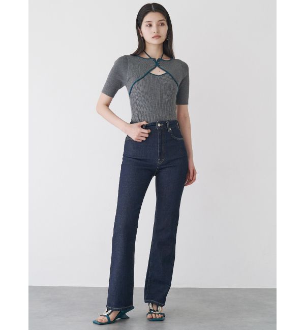 MURUA「ハイウエストヴィンテージフレアデニム」|デニム|