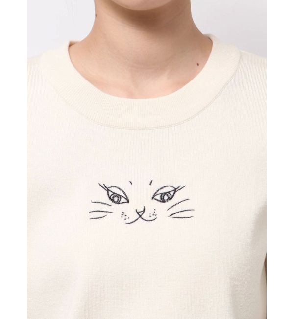 LAGUNAMOON「LAGUNA CATラインニットプルオーバー」|ニット・セーター|