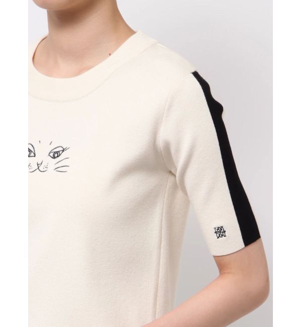 LAGUNAMOON「LAGUNA CATラインニットプルオーバー」|ニット・セーター|