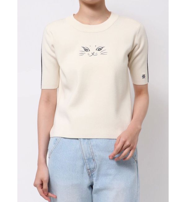 LAGUNAMOON「LAGUNA CATラインニットプルオーバー」|ニット・セーター|