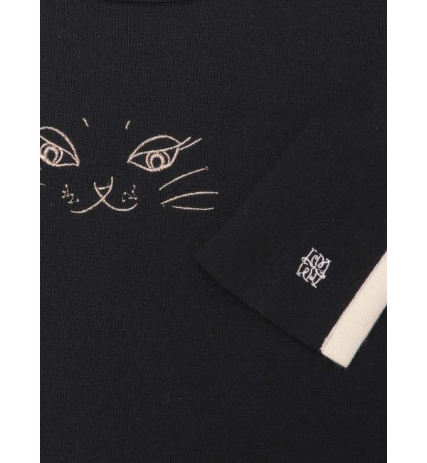 LAGUNAMOON「LAGUNA CATラインニットプルオーバー」|ニット・セーター|