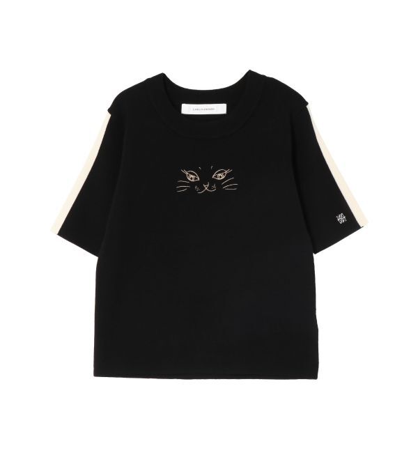 LAGUNAMOON「LAGUNA CATラインニットプルオーバー」|ニット・セーター|