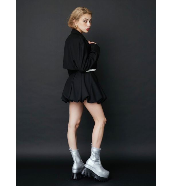 EVRIS「プラットフォームショートブーツ」|ショートブーツ|