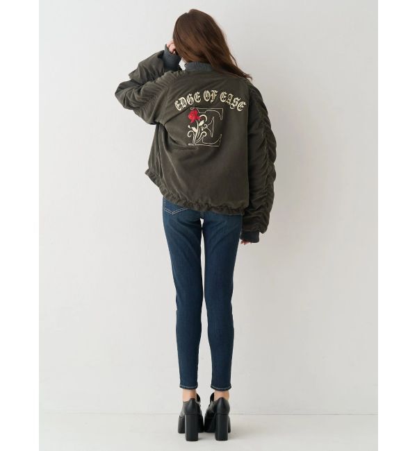 EVRIS「ボリュームギャザーショートMA-1」|ブルゾン・スタジャン|