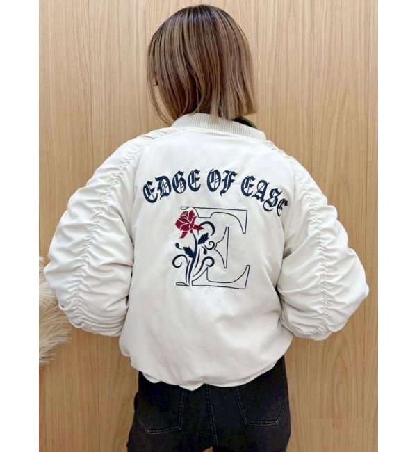 EVRIS「ボリュームギャザーショートMA-1」|ブルゾン・スタジャン|