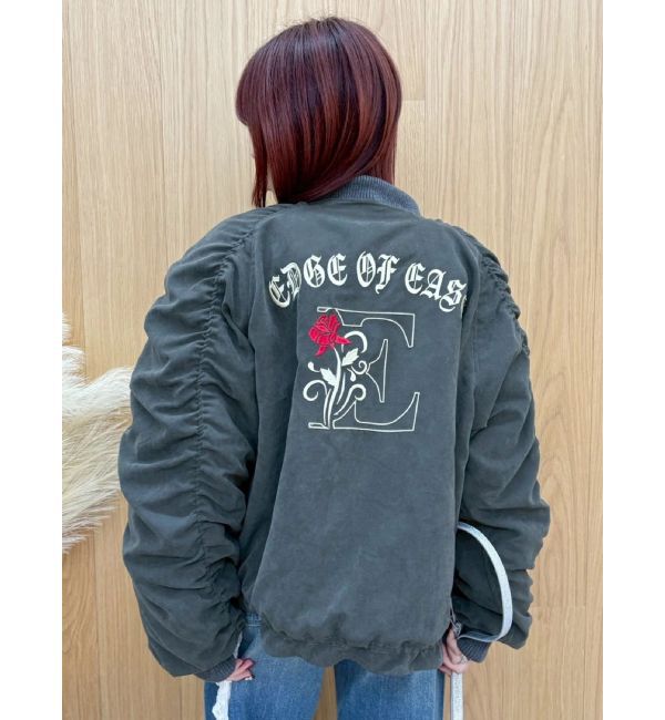 EVRIS「ボリュームギャザーショートMA-1」|ブルゾン・スタジャン|