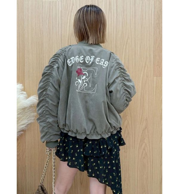 EVRIS「ボリュームギャザーショートMA-1」|ブルゾン・スタジャン|