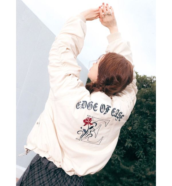 EVRIS「ボリュームギャザーショートMA-1」|ブルゾン・スタジャン|