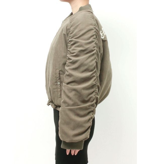 EVRIS「ボリュームギャザーショートMA-1」|ブルゾン・スタジャン|