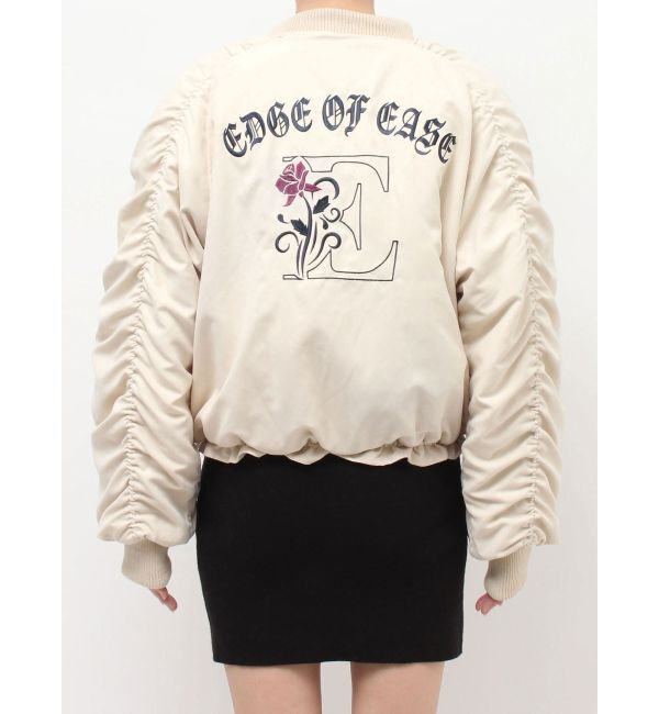 EVRIS「ボリュームギャザーショートMA-1」|ブルゾン・スタジャン|